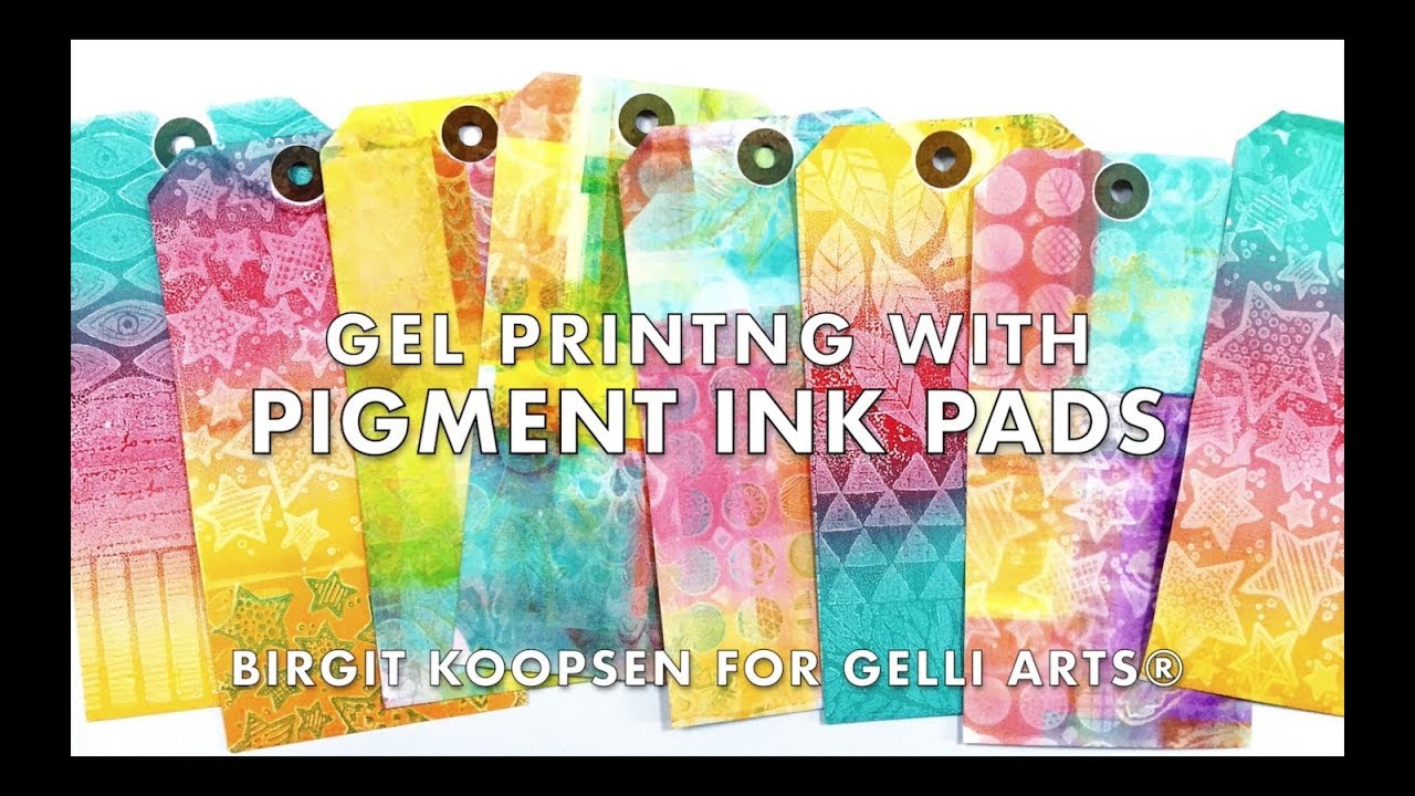 Printing With Gelli Arts® Gel Plates And Pigment Ink Pads